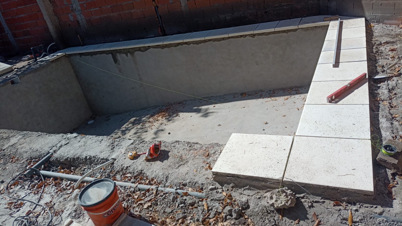 Construcción de pileta